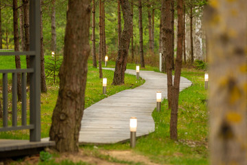 Golf course panoramas and infrastructure