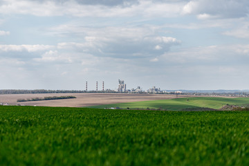 cement plant view from afar