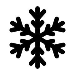  Snowflake icon isolated on white background