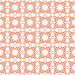 Exotic  seamless pattern. Orange extraordinary 