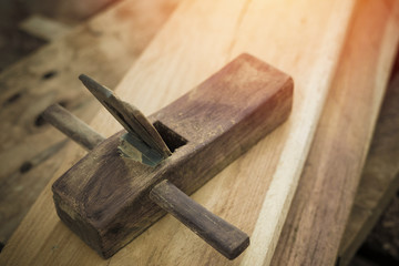 Planer Wood, old wooden plane,Equipment for Traditional Carpentry