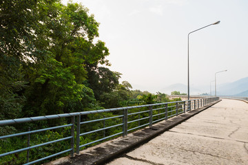 Khun Dan Prakan Chon Dam is the compacted concrete dam is the longest in Thailand and in the world