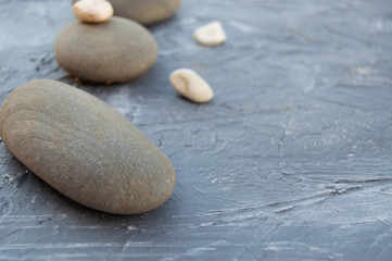 Fototapeta na wymiar Spa stones treatment scene, zen like concepts.