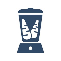 Food processor, mixer, blender. Preparing vegetables or fruit juice.