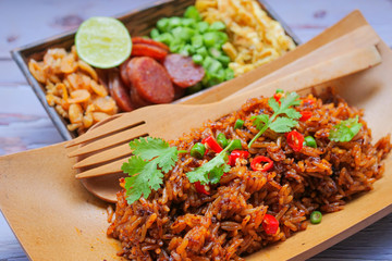 Thai food, chili paste fried rice