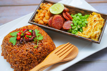 Thai food, chili paste fried rice
