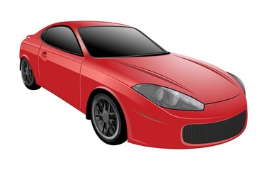 Car vector template on white background
