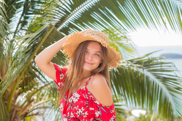 Phuket, Thailand, viewing, polka dot dress, red dress, heat,
woman, beauty, young, beautiful, summer, nature, portrait, face, people, green, hair, person, cute, model, happy, outdoors, garl in a hat