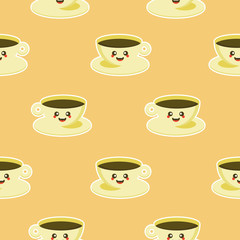 cup of coffee seamless pattern