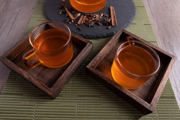 Tea herb medicine. Chinese teapot 