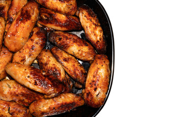 Hot spicy grilled chicken middle wings