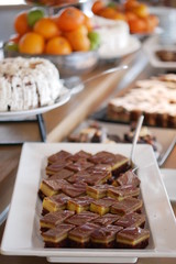 cake on a plate, domestic cakes, traditional cakes, small cakes