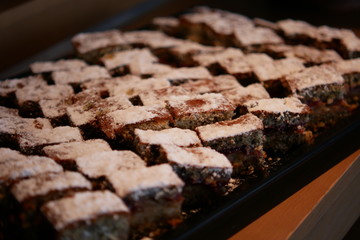 cake on a plate, domestic cakes, traditional cakes, close up of chocolate cake