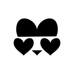 Love Heart Icon Design Template