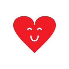 Fototapeta premium Love Heart Icon Design Template