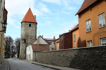 Fototapeta na wymiar Sights and the city of Tallinn in Estonia