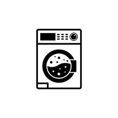 Washing machine vector icon.