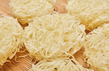 dried rice noodles on the table