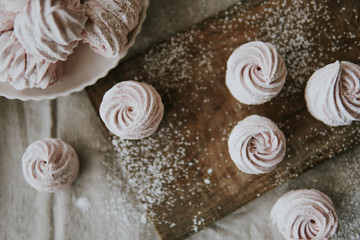 Zephyr sweet pastry dessert marshmello pink food tasty homemade 