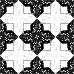 Engraving. Black and white seamless background. Ethnic boho ornament. Seamless background. Tribal motif. Vector illustration for web design or print.