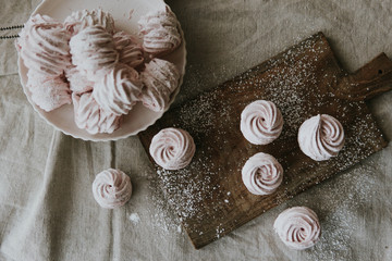 Zephyr sweet pastry dessert marshmello pink food tasty homemade 