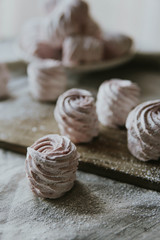 Zephyr sweet pastry dessert marshmello pink food tasty homemade 