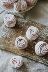 Zephyr sweet pastry dessert marshmello pink food tasty homemade 