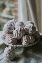 Zephyr sweet pastry dessert marshmello pink food tasty homemade 