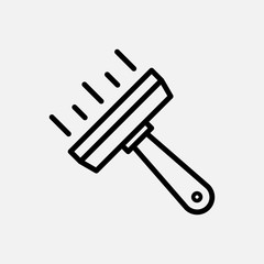 wiper icon designed in a line style
