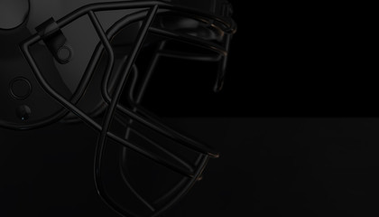 Fototapeta na wymiar American football helmet on various material and background