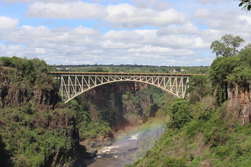 Fototapeta na wymiar Victoria Falls Bridge