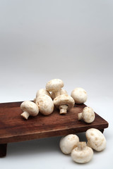 Pile of button mushroom 