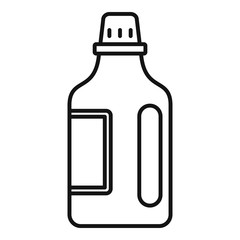 Household bleach icon. Outline household bleach vector icon for web design isolated on white background