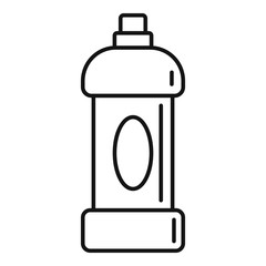 Fototapeta premium Domestic bleach bottle icon. Outline domestic bleach bottle vector icon for web design isolated on white background