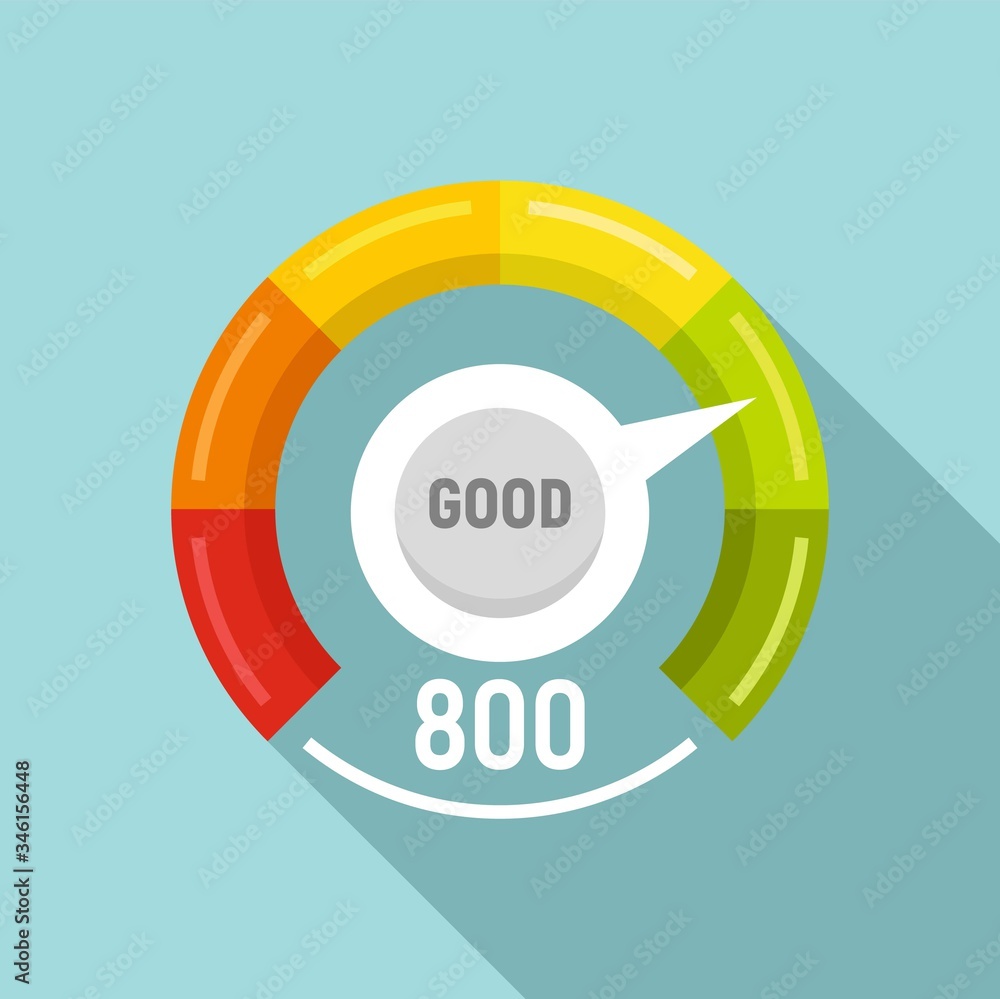 Poster good level scale icon. flat illustration of good level scale vector icon for web design
