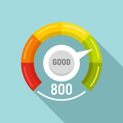 Good level scale icon. Flat illustration of good level scale vector icon for web design