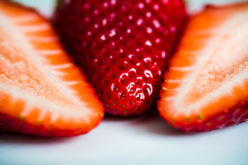 Strawberries macro