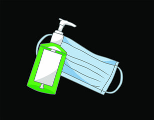 hand sanitizer anda masker protect from corona