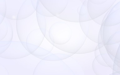 Abstract white background. Backdrop with light transparent bubbles. 3D illustration