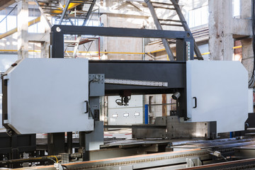 metalworking machine in modern workshop