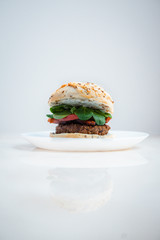 Hamburger, Handmade Hamburger , Beef burger , hamburger wołowy