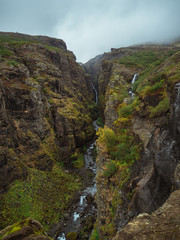 waterfall in the mountains