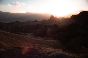 Zabriskie Point at Sunset
