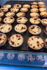 Tray of traditional Portugal Lisbon homemade 