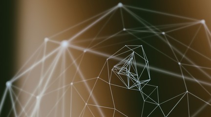 Abstract geometry surfaces, lines and points background, Used as digital wallpaper and technology background.	
