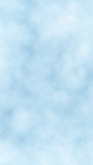 Background of abstract white color smoke isolated on blue color background. The wall of white fog. 3D illustration