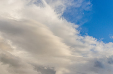 blue sky background with white clouds 