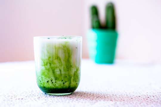 Iced Vegan Matcha Latte 