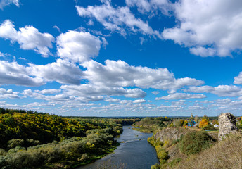 Fascinating view of the river and forest from a bird's eye view.