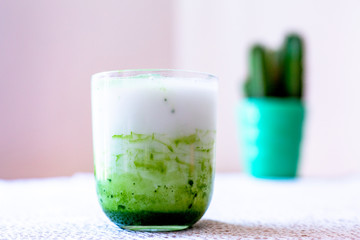 Iced Vegan Matcha Latte 